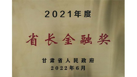 甘肃省省长金融奖