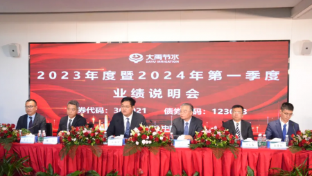 1xBET节水集团召开2023年度暨2024年第一季度业绩说明会。